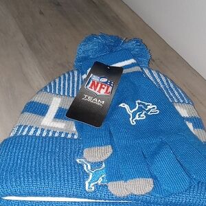 NFL Detroit Lions Hat Set 🏈🏈🏈💙💙💙🩶🩶🩶